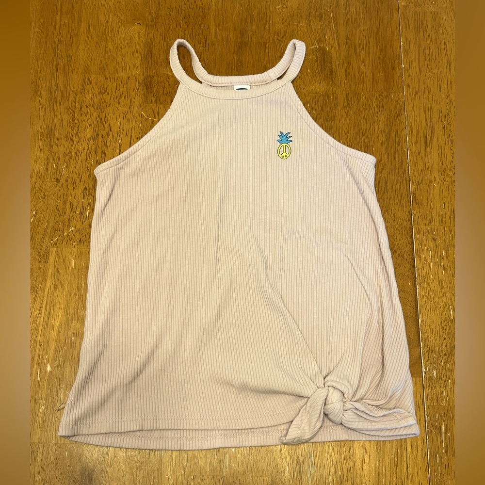 Girls Old Navy Dusty Pink Tank Top Size Large 10/12